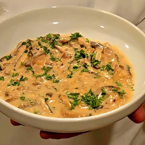 Mushroom soup.