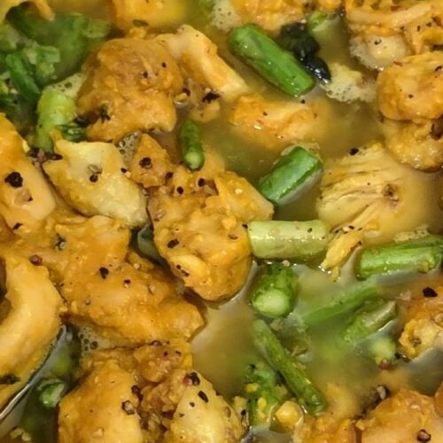 Chicken stir fry.